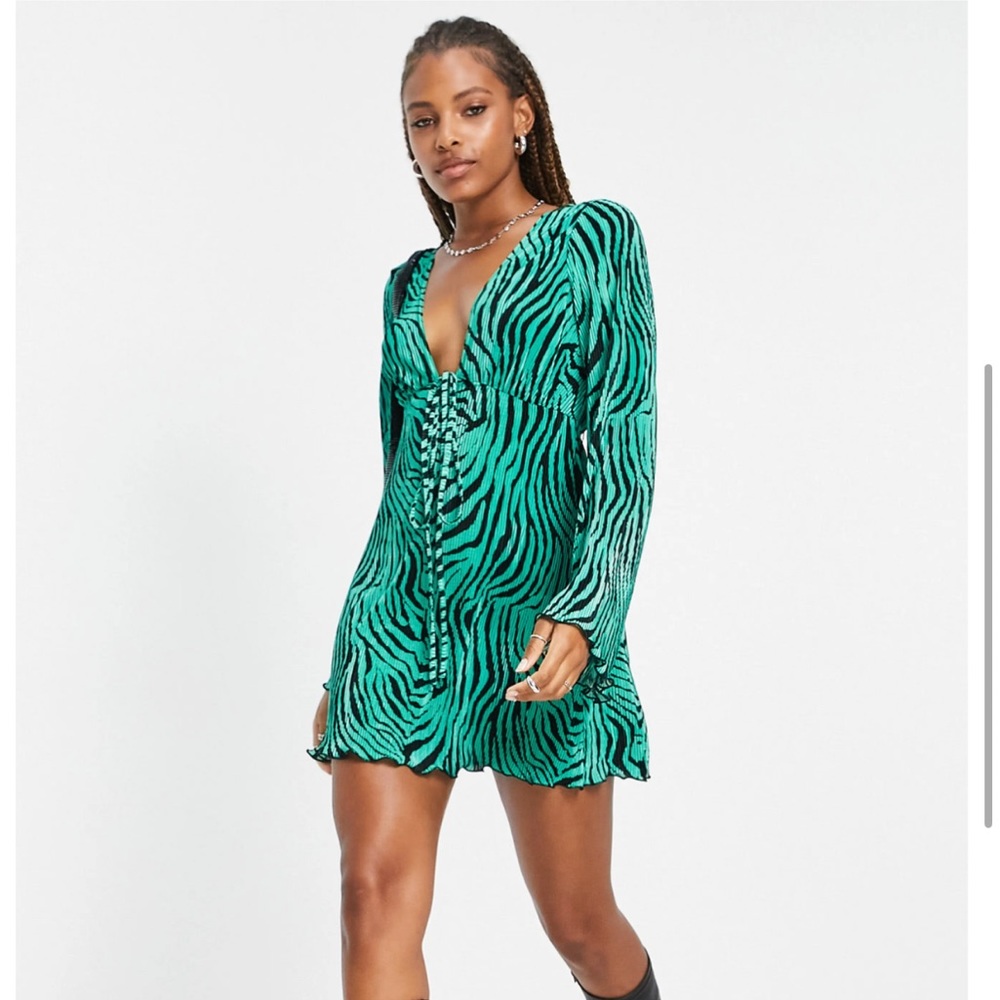 ASOS zebra print dress